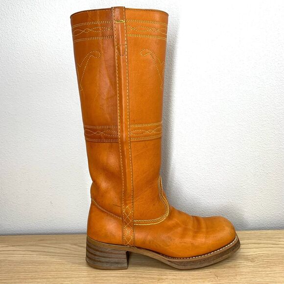 Vintage Stitched Campus Boots 8.5 not Frye but look just like them! - Picture 5 of 16